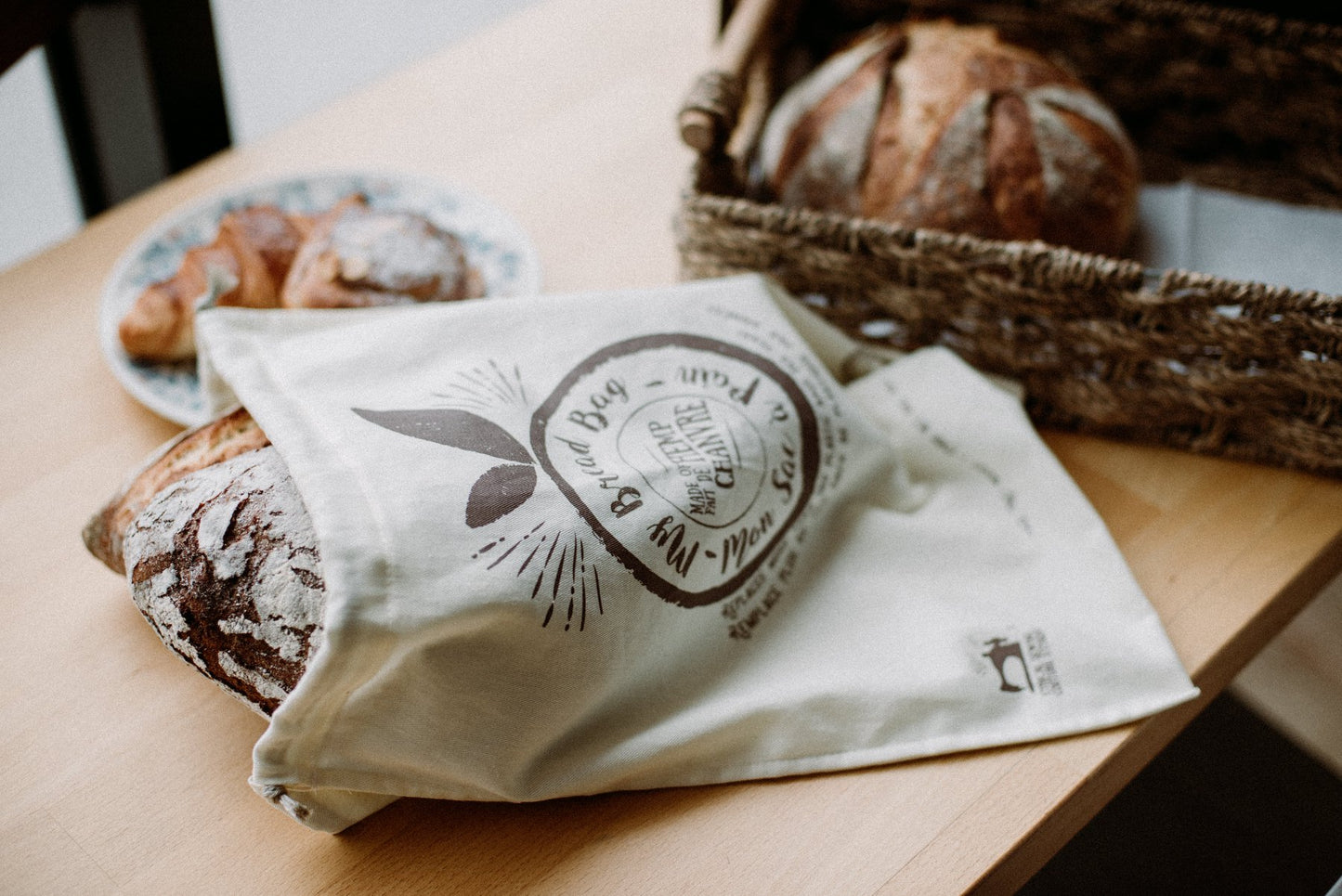 Sac à pain de conservation réutilisable - Miche & autres