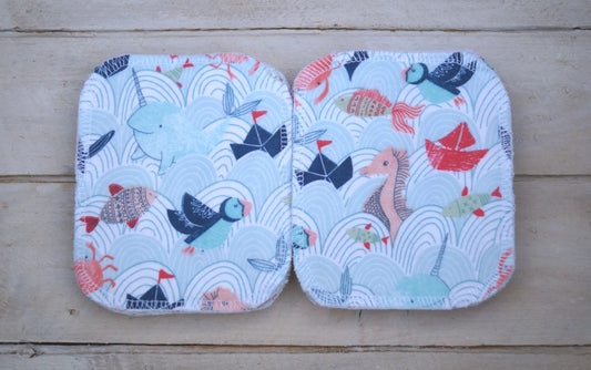 Ensemble de papiers hygiéniques lavables