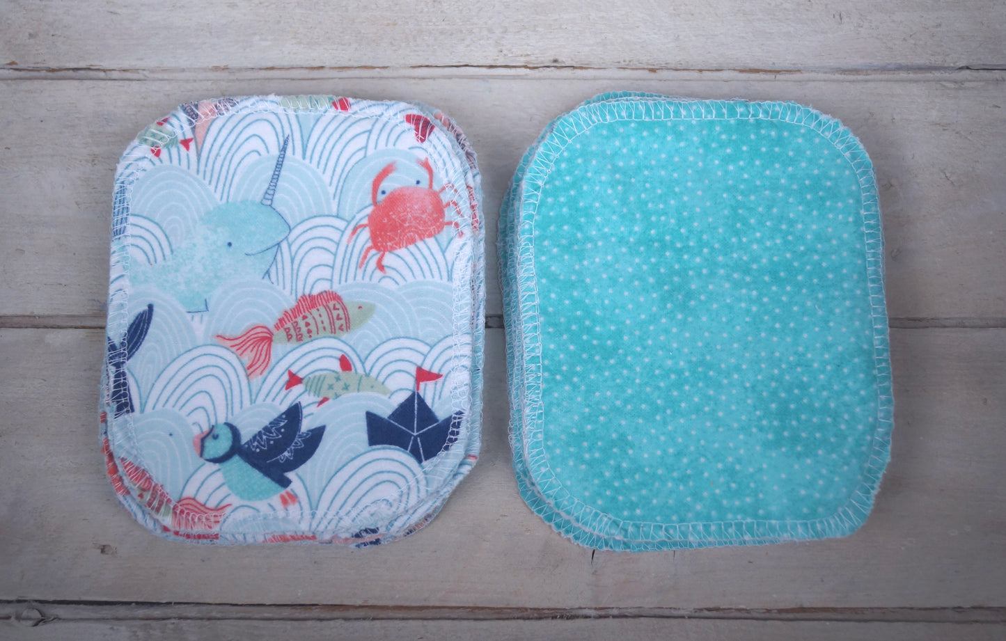 Ensemble de papiers hygiéniques lavables