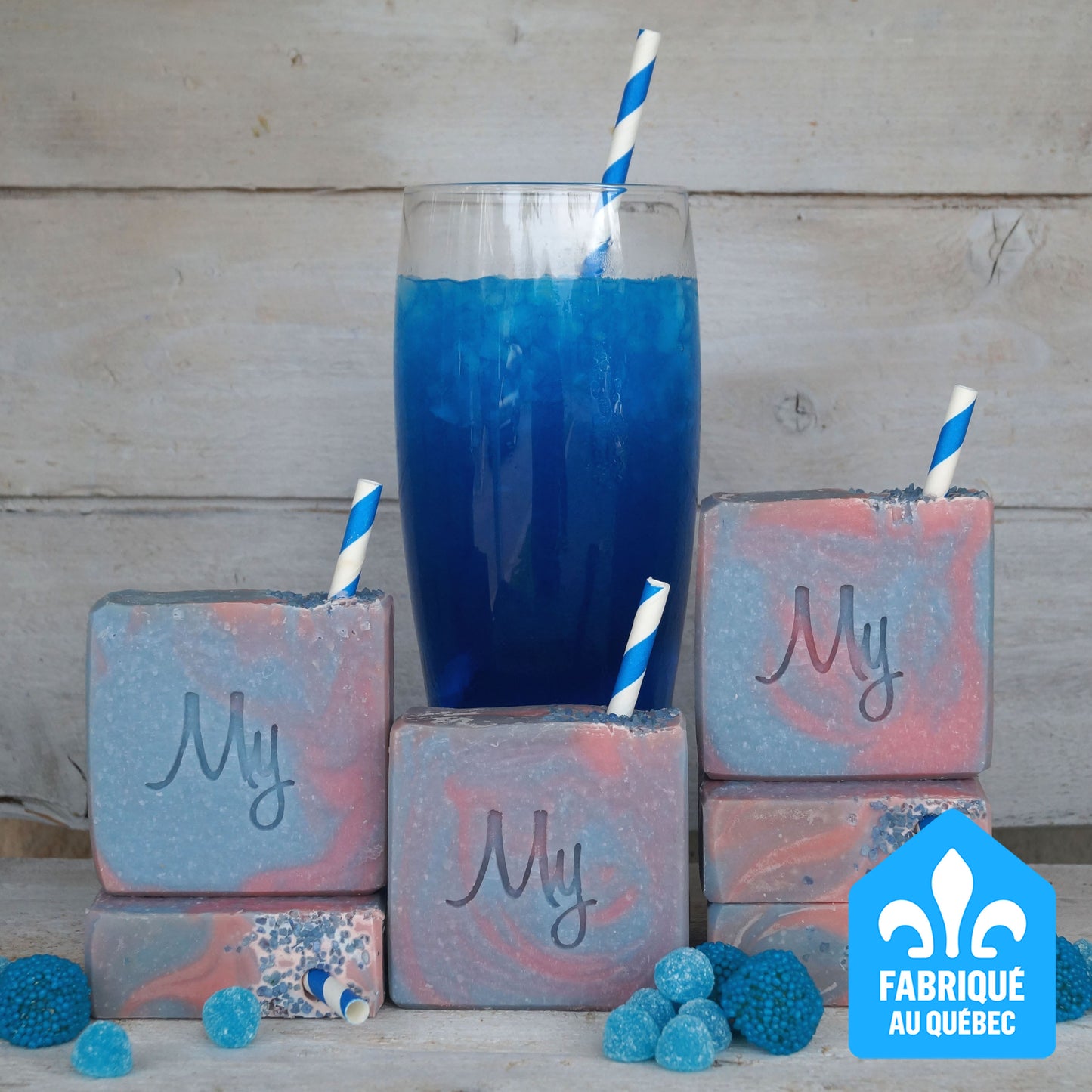 Savon Framboise bleue