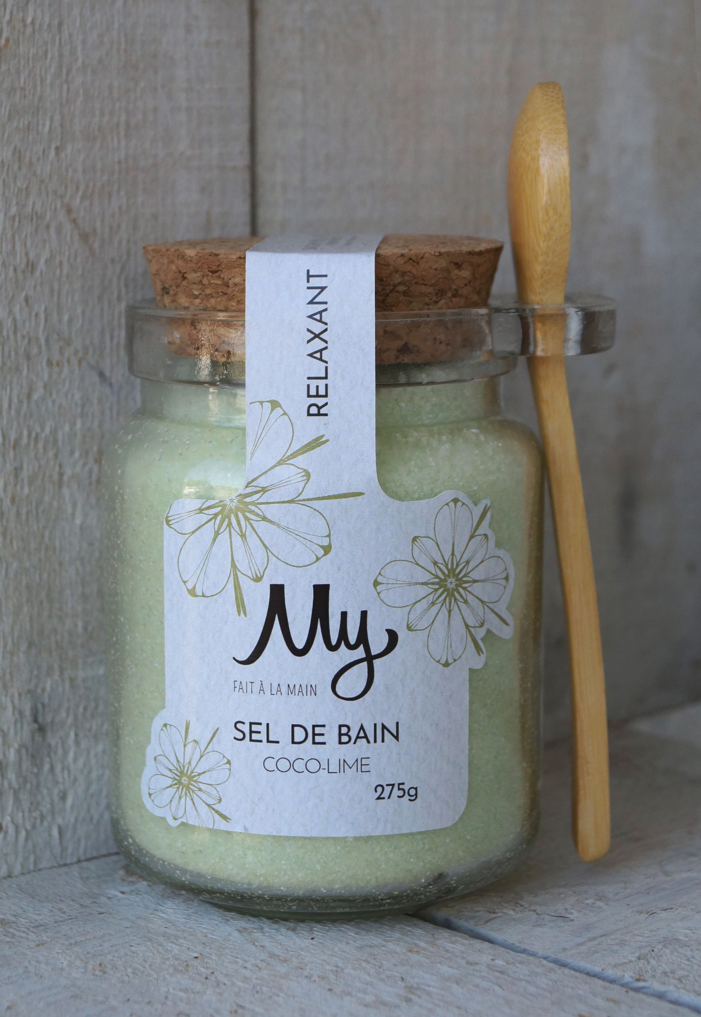 Sel de bain relaxant Coco-lime