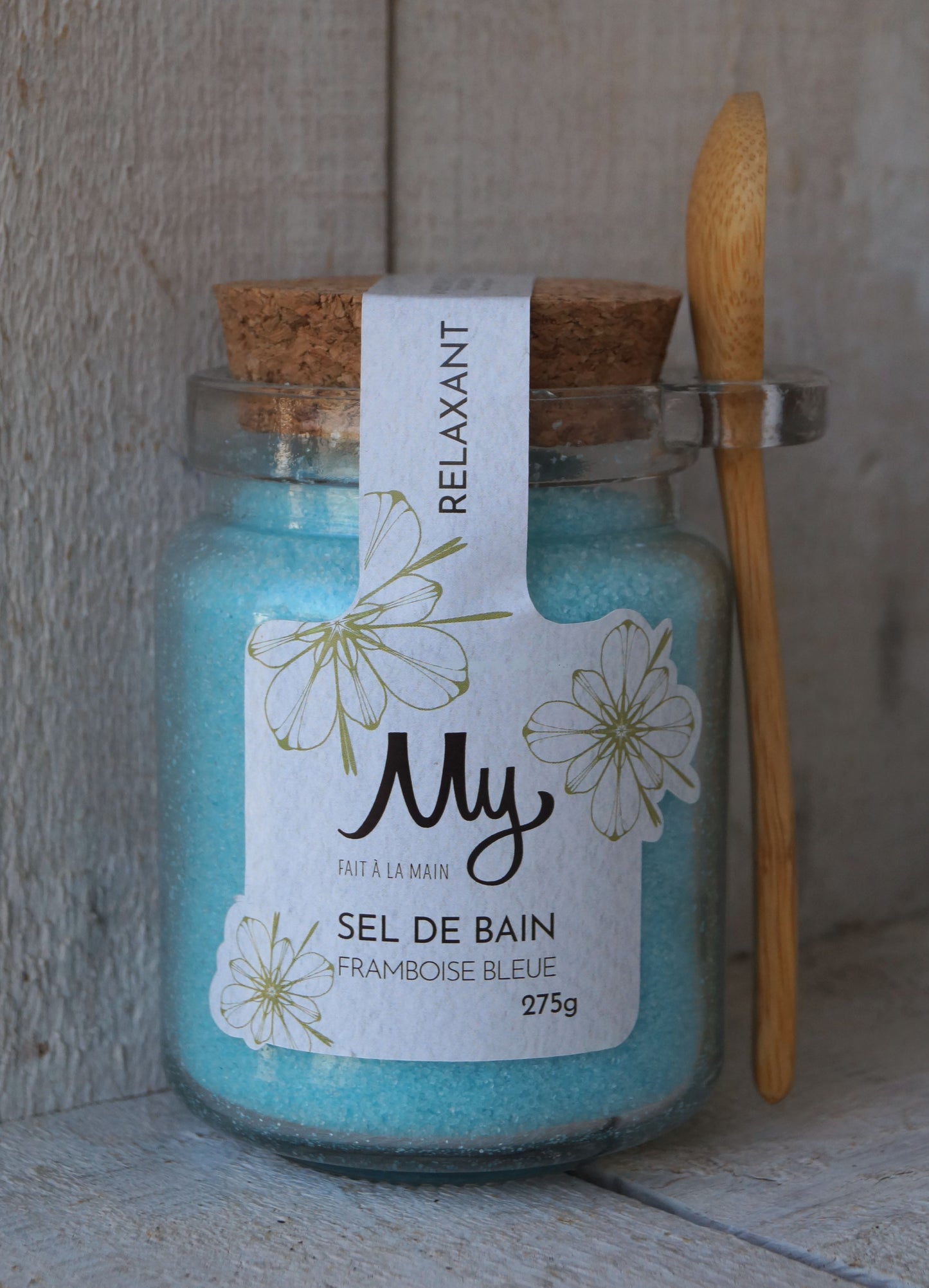 Sel de bain relaxant Framboise bleue