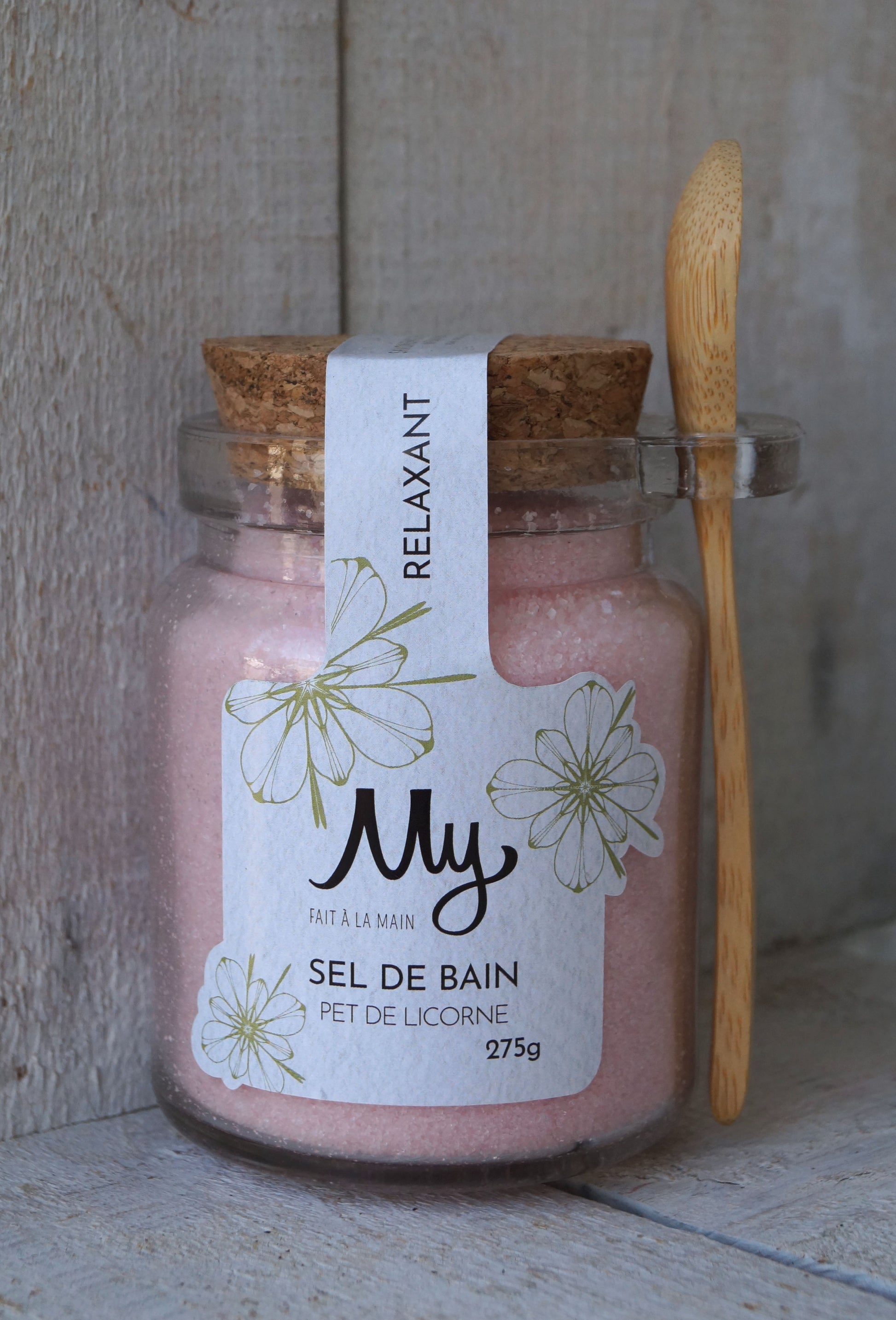 Sel de bain relaxant Pet de licorne