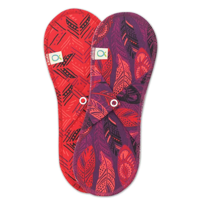 Öko-pad régulier (flux moyen) lavable (paquet de 2)