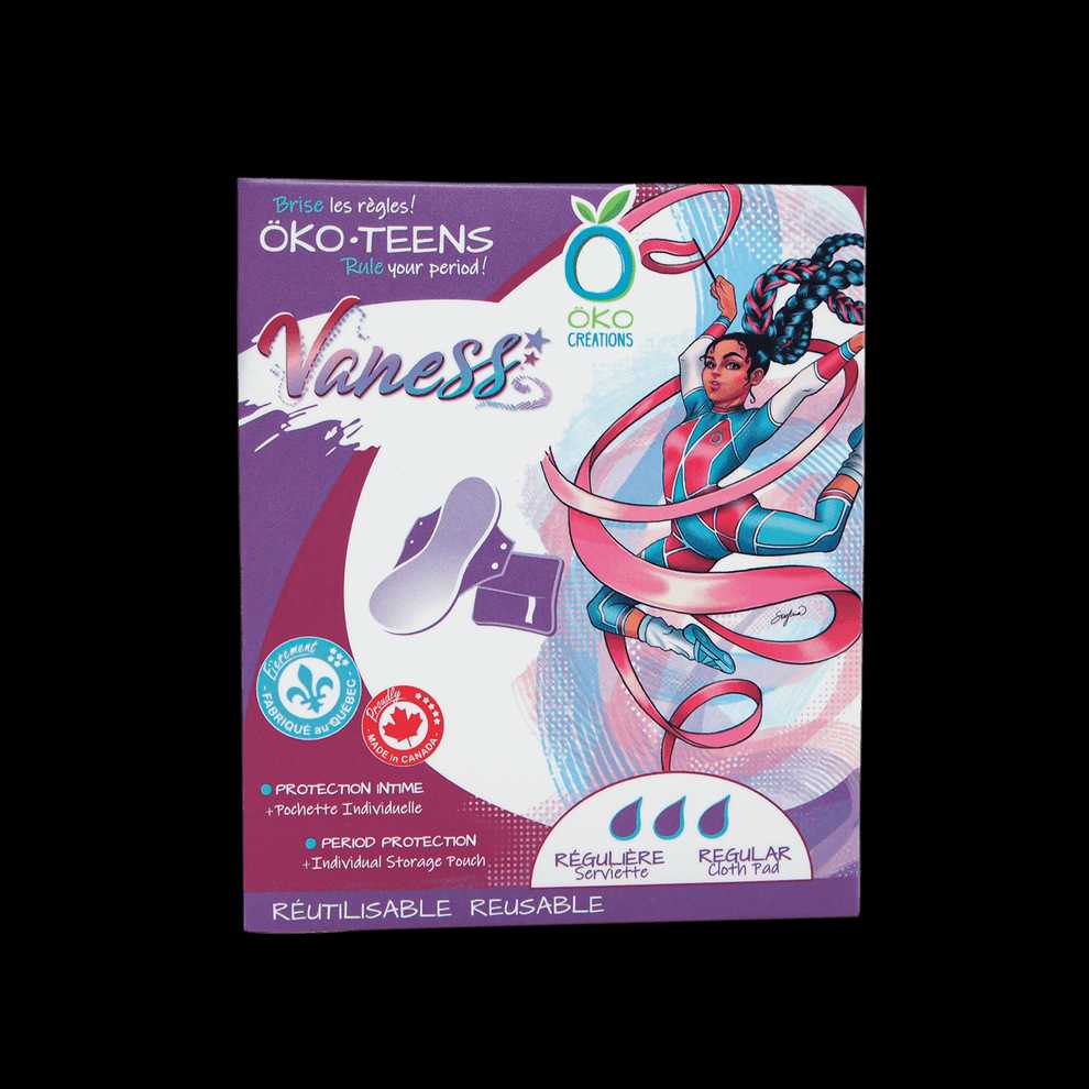 Öko-Teens - Vaness - serviette régulière lavable + pochette