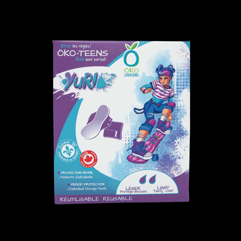 Öko-Teens - Yuri - Protège-dessous lavable + pochette