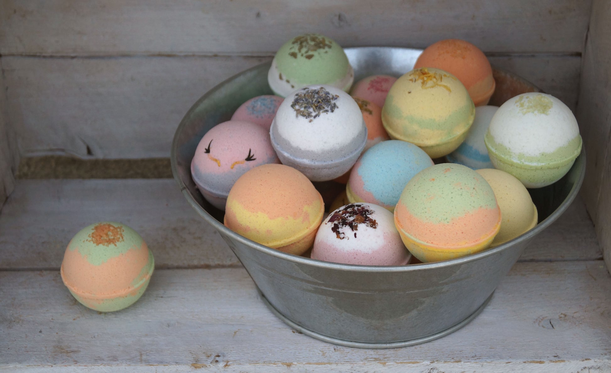 Bombes de bain effervescentes