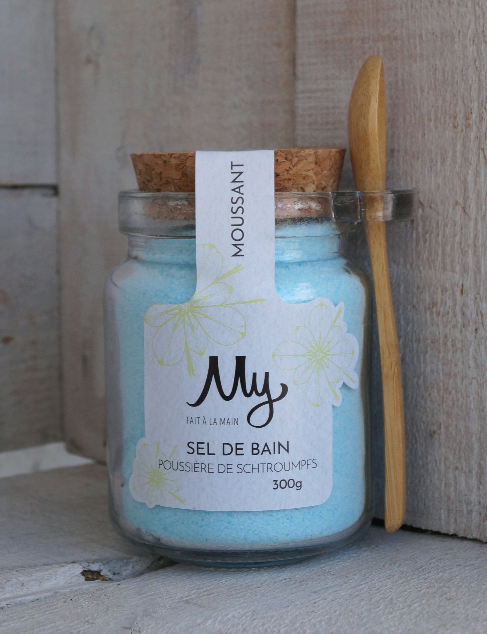 Sel de bain moussant Poussière de schtroumpfs