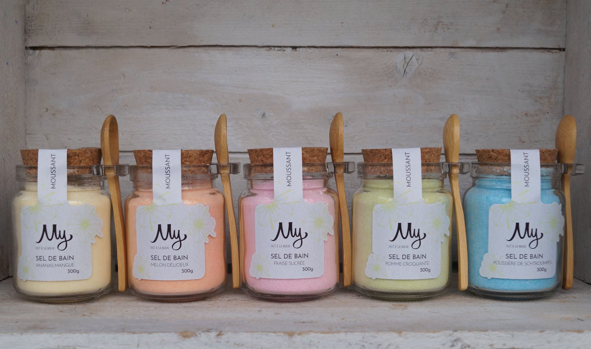 Sels de bain moussants