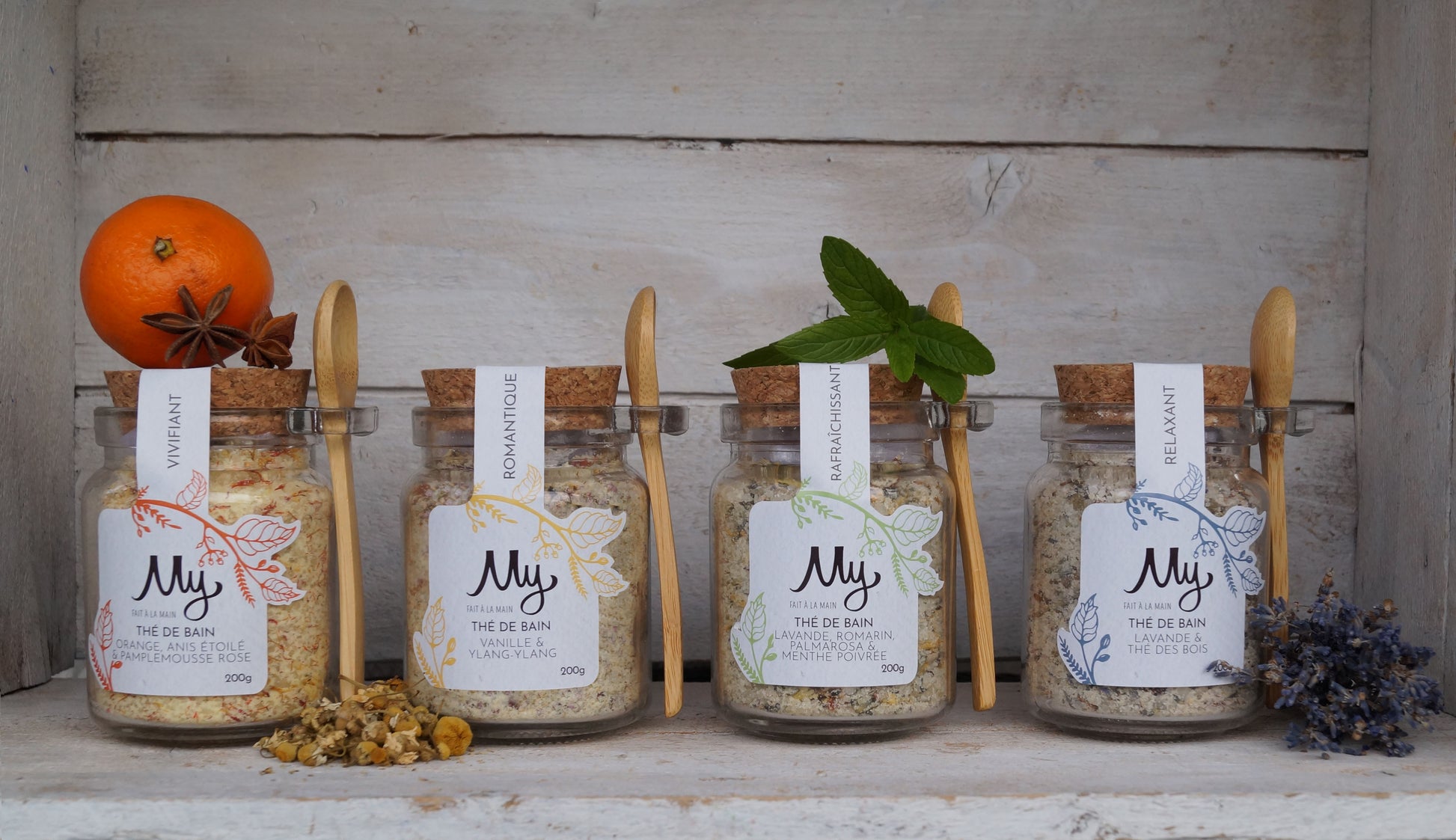 Thés de bain adoucissants