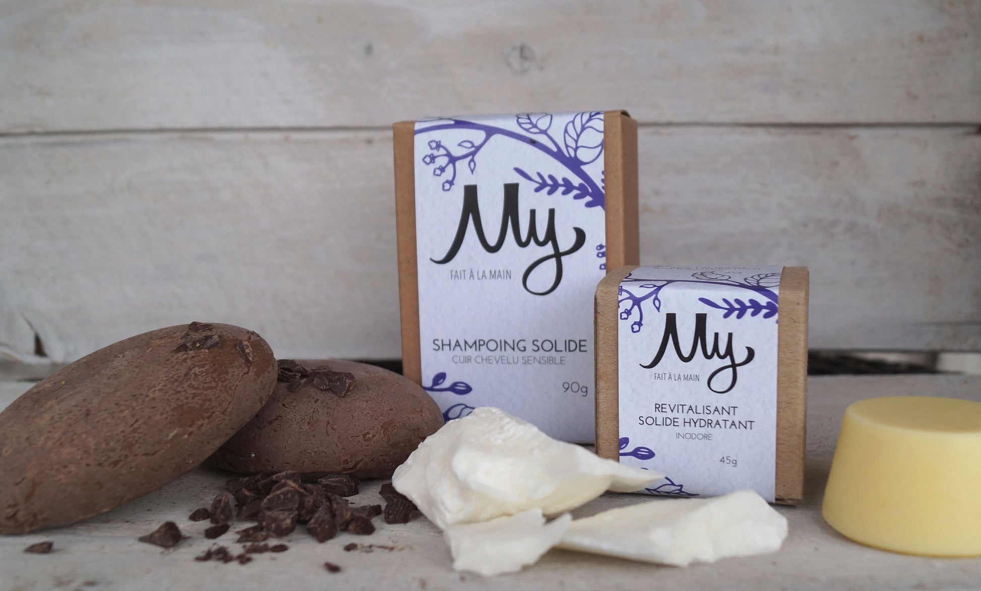 Shampoing solide Cuir chevelu sensible et revitalisant solide Inodore