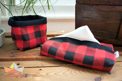Ensemble de mouchoirs lavables + panier