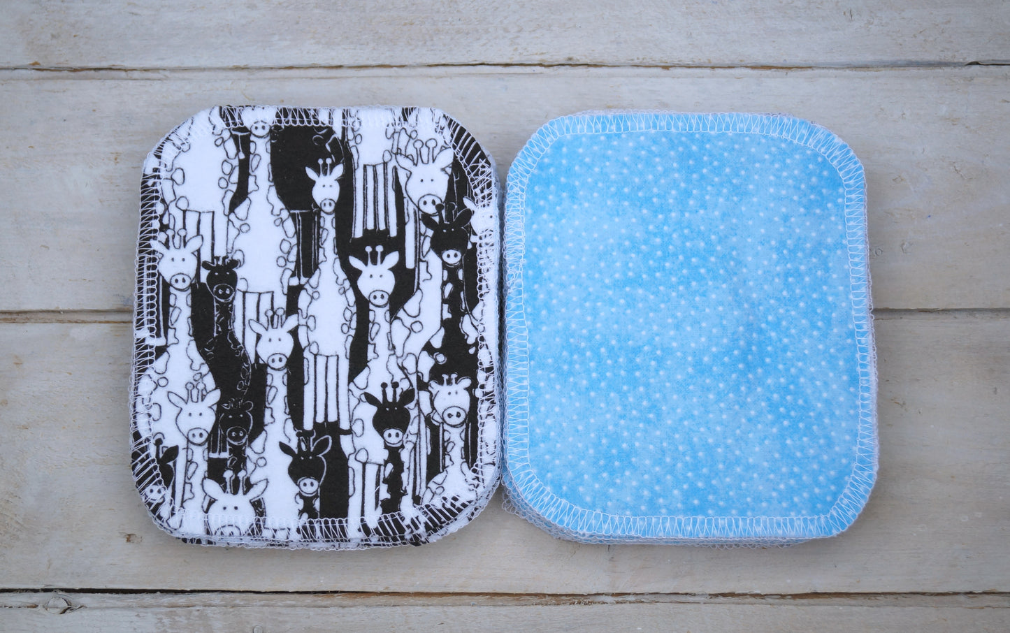 Ensemble de papiers hygiéniques lavables