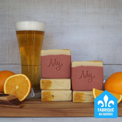 Beer, orange & patchouli soap