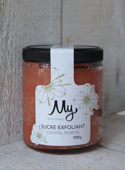 Exfoliating sugar for the body