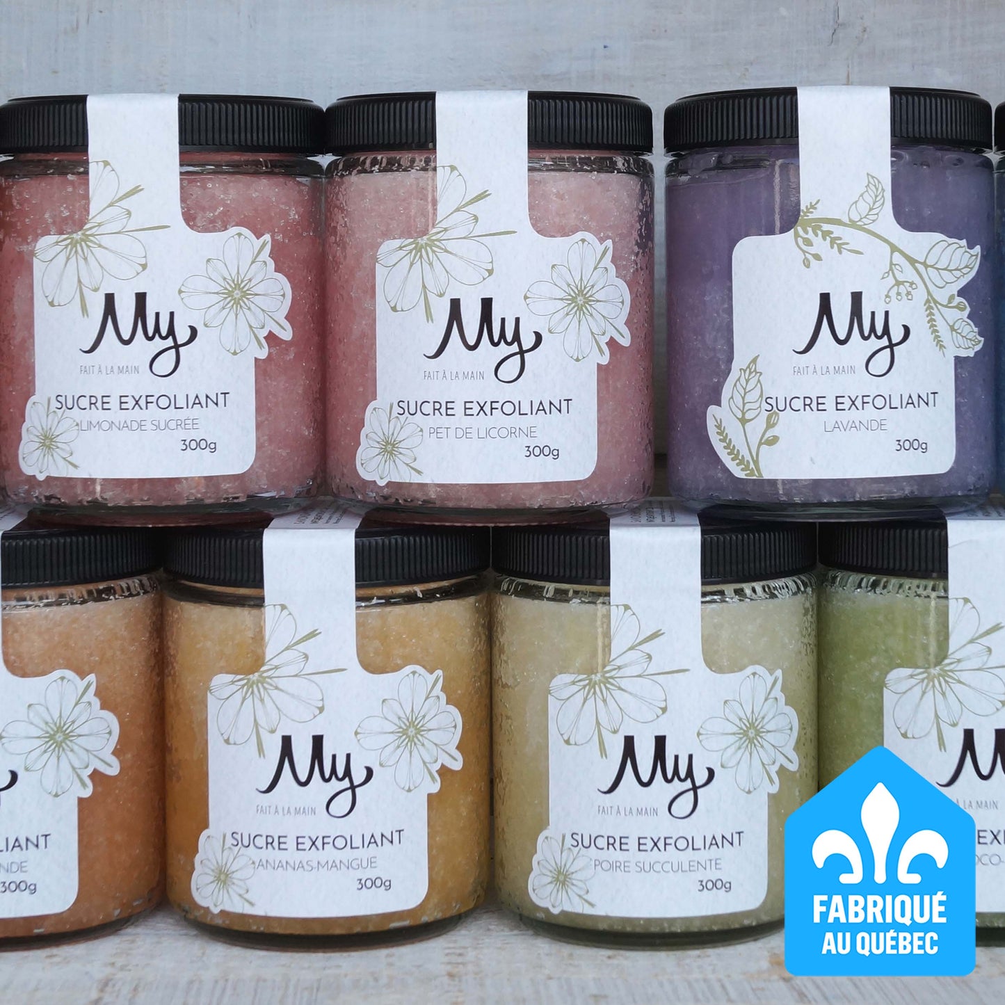 Sucre exfoliant pour le corps