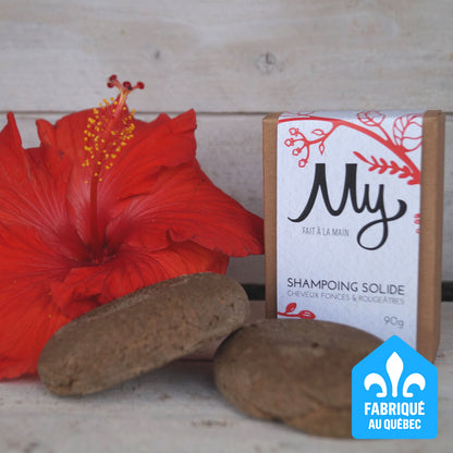 Shampoing solide Cheveux foncés & rougeâtres