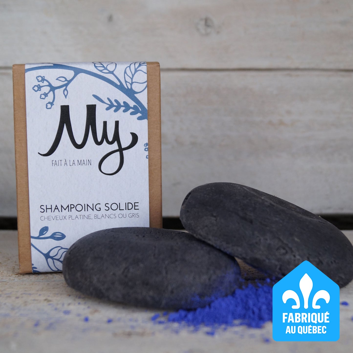 Shampoing solide Cheveux platine, blancs ou gris